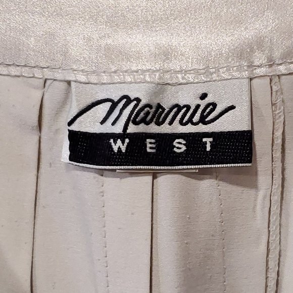 Creamy Soft Short Pleated Skirt - Marmie West - Size 13 - Picture 4 of 6